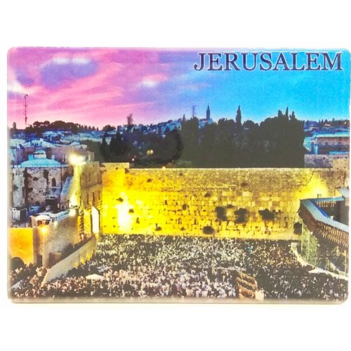 Ceramic Magnet - Western Wall at Dusk