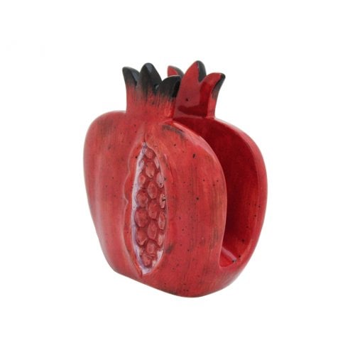 Ceramic Red Pomegranate Napkin Holder