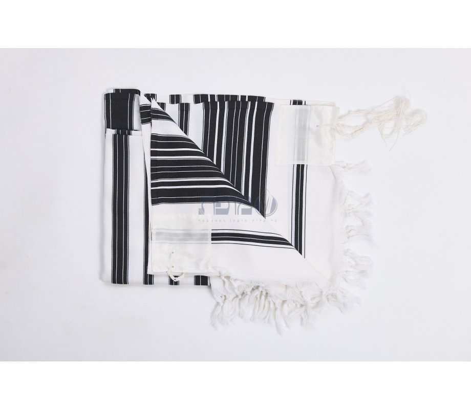 Chabad Traditional Wool Tallit Non Slip Prayer Shawl with No Tzitzit (Default)