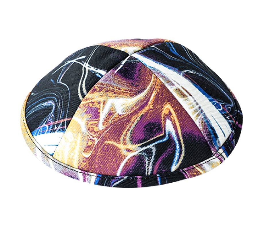 Children's Lively Design Flat Cloth Kippah