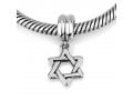 Classic Dangling Silver Star of David Charm