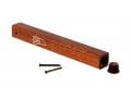 Classic Dark Brown Wood Mezuzah