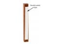 Classic Dark Brown Wood Mezuzah