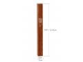 Classic Dark Brown Wood Mezuzah