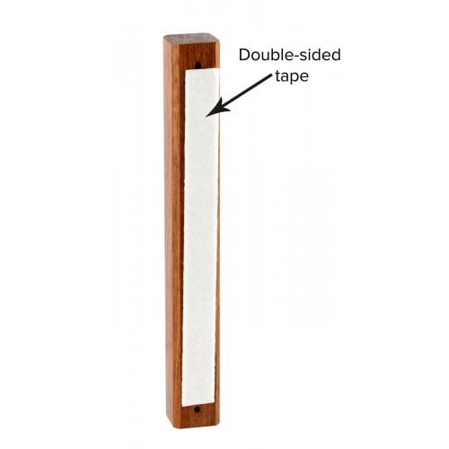 Classic Dark Brown Wood Mezuzah