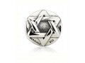 Classic Round Silver Star of David Charm