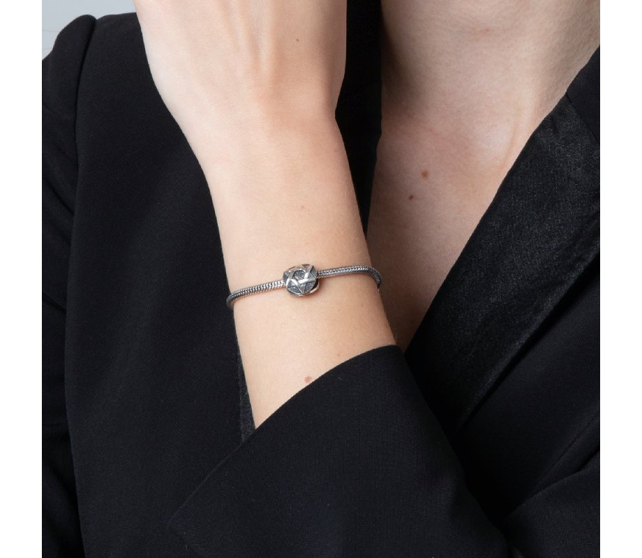 Classic Round Silver Star of David Charm