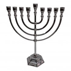 Classic Silver Color Chanukah Menorah