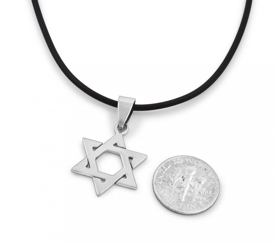 black star of david pendant