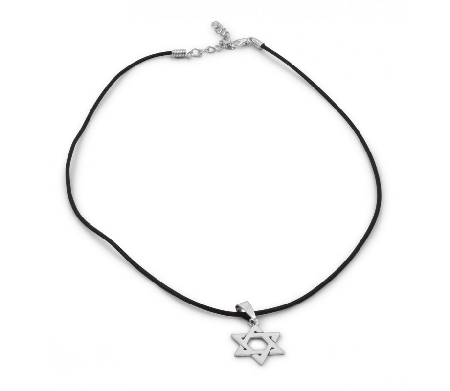 black star of david pendant