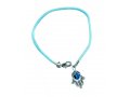 Colored Cord Kabbalah Bracelet - Hamsa Charm with Revolving Eye