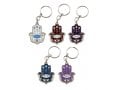 Colorful Hamsa Keychain, Mazak - Mazal in Hebrew with Good Luck Symbols