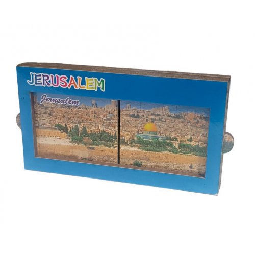 Colorful Wood Magnet with Pull-Out Sides  Dome of the Rock in the Old City