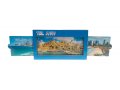 Colorful Wood Magnet with Pull-Out Sides - Tell Aviv Sea Front and Beaches