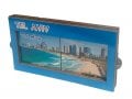 Colorful Wood Magnet with Pull-Out Sides - Tell Aviv Sea Front and Beaches