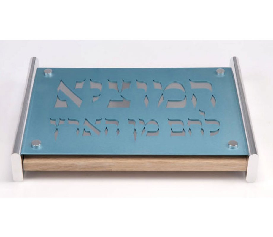 Contemporary Challah Board by Agayof - Teal