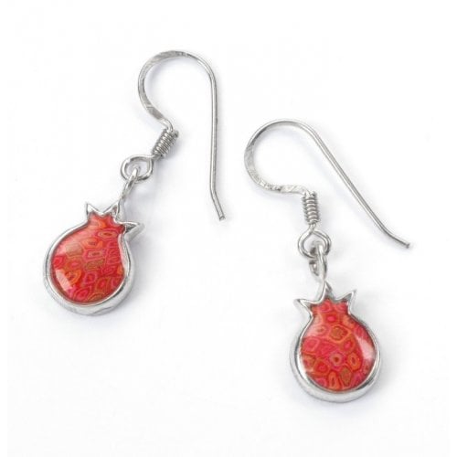 Coral Pomegranate Earrings
