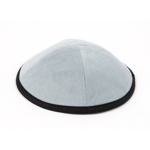 Corduroy Kippah with Attached Clip