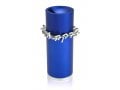 Dabbah Judaica Anodized Aluminum Tzedakah Box - Blue