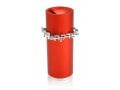 Dabbah Judaica Anodized Aluminum Tzedakah Box - Red