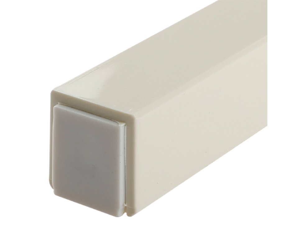 Dark Gray Plastic Mezuzah Case with Fine Gray Stripes, Silver Shin – Three Sizes