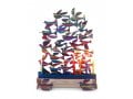 David Gerstein Birds in Flight Colorful Hanukkah Menorah Laser Cut Metal