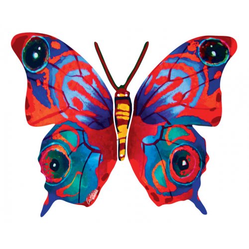 David Gerstein Double Sided Steel Wall Sculpture - Mira Butterfly