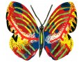 David Gerstein Double Sided Steel Wall Sculpture - Tsiona Butterfly