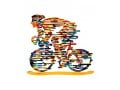 David Gerstein Free Standing Double Sided Bicycle Sculpture - Armstrong