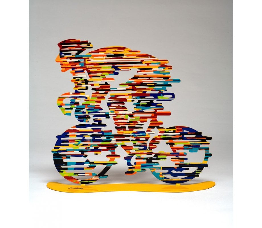 David Gerstein Free Standing Double Sided Bicycle Sculpture - Armstrong