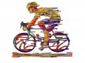 David Gerstein Free Standing Double Sided Bicycle Sculpture - Champion