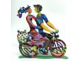 David Gerstein Free Standing Double Sided Bicycle Sculpture - Spring Ride