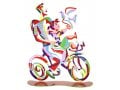 David Gerstein Free Standing Double Sided Bicycle Sculpture - Weekend Ride