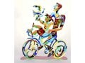 David Gerstein Free Standing Double Sided Bicycle Sculpture - Weekend Ride