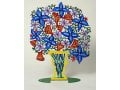 David Gerstein Free Standing Double Sided Flower Vase Sculpture - Bell Bouquet
