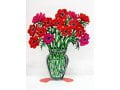David Gerstein Free Standing Double Sided Flower Vase Sculpture - Poppies Large
