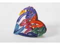 David Gerstein Free Standing Double Sided Heart Sculpture - Strokes of Love