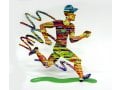 David Gerstein Free Standing Double Sided Runner Sculpture - Jogger Man