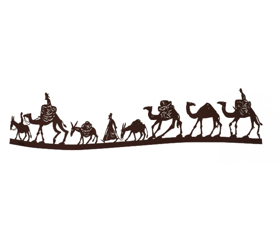 David Gerstein Free Standing Double Sided Sculpture - Caravan Silk Route