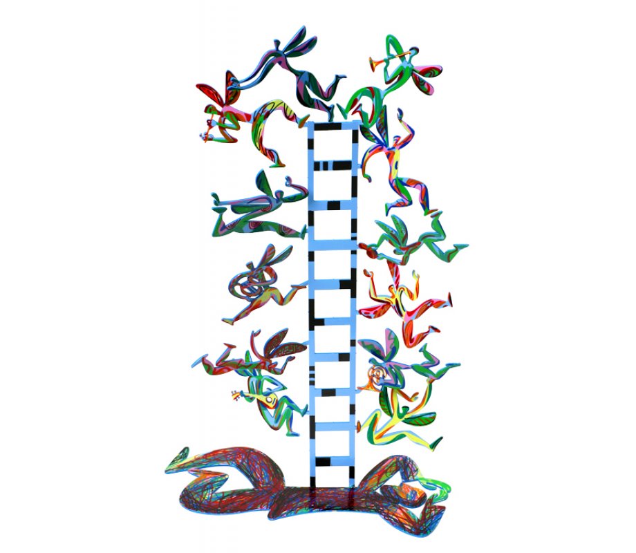 David Gerstein Free Standing Double Sided Sculpture - Jacobs Ladder