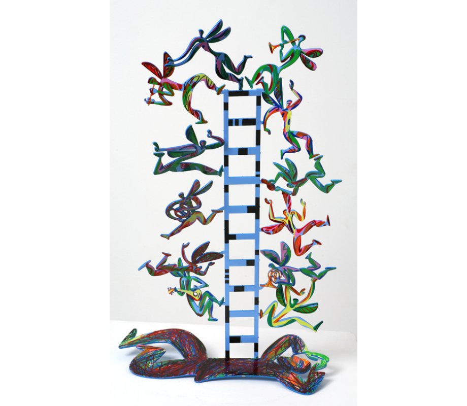 David Gerstein Free Standing Double Sided Sculpture - Jacobs Ladder