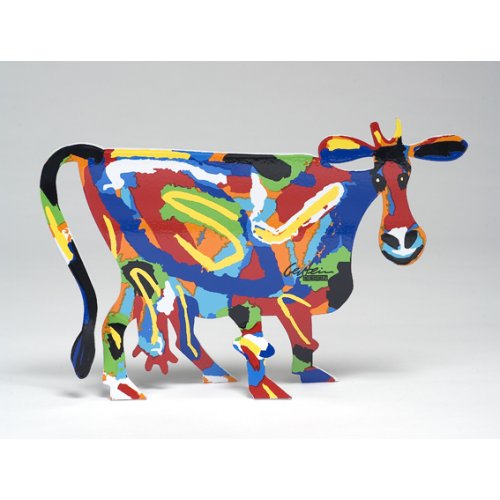 David Gerstein Free Standing Double Sided Sculpture - Margarita Cow