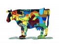 David Gerstein Free Standing Double Sided Steel Sculpture - Dora Cow