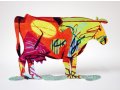 David Gerstein Free Standing Double Sided Steel Sculpture - Dora Cow