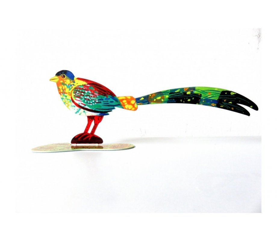 David Gerstein Free Standing Double Sided Steel Sculpture - Generous Bird