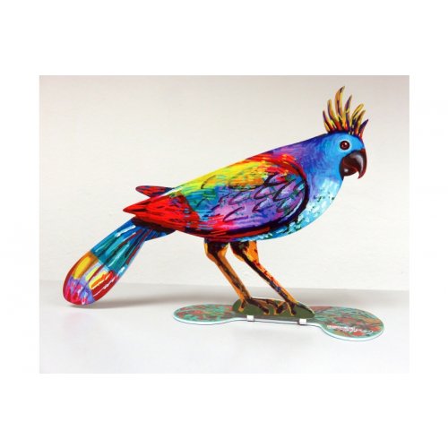 David Gerstein Free Standing Double Sided Steel Sculpture - Stylish Bird