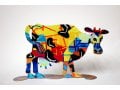 David Gerstein Free Standing Steel Double Sided Sculpture - Hulda Cow