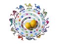 David Gerstein Laser Cut Fruit Bowl or Wall Decoration - Camels