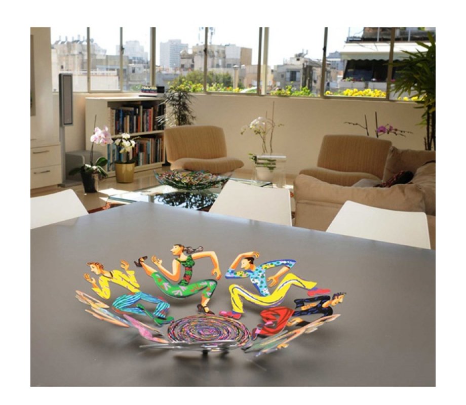 David Gerstein Laser Cut Fruit Bowl or Wall Decoration Figures - Disco Dancers