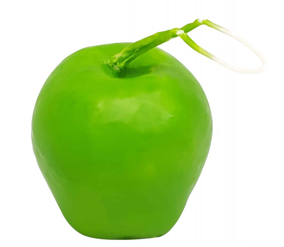 Decorative Handcrafted Havdalah Candle - Green Apple